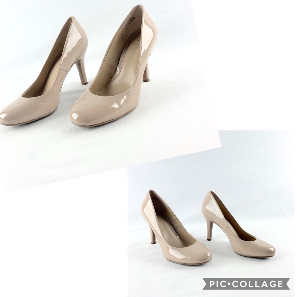 kelly & katie Nude Patent Leather Heels Size 6M